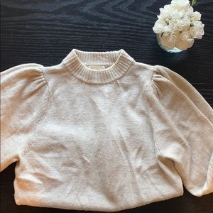 Cream puff sleeve H&M sweater
